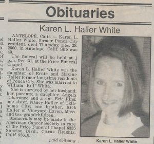 Karen Haller Obituary